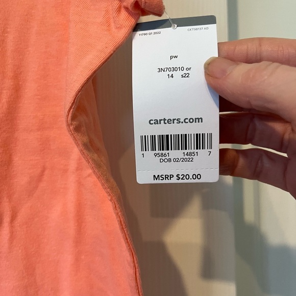 Carter's Orange Pineapple Tank Top for Kids - Picture 4 of 6